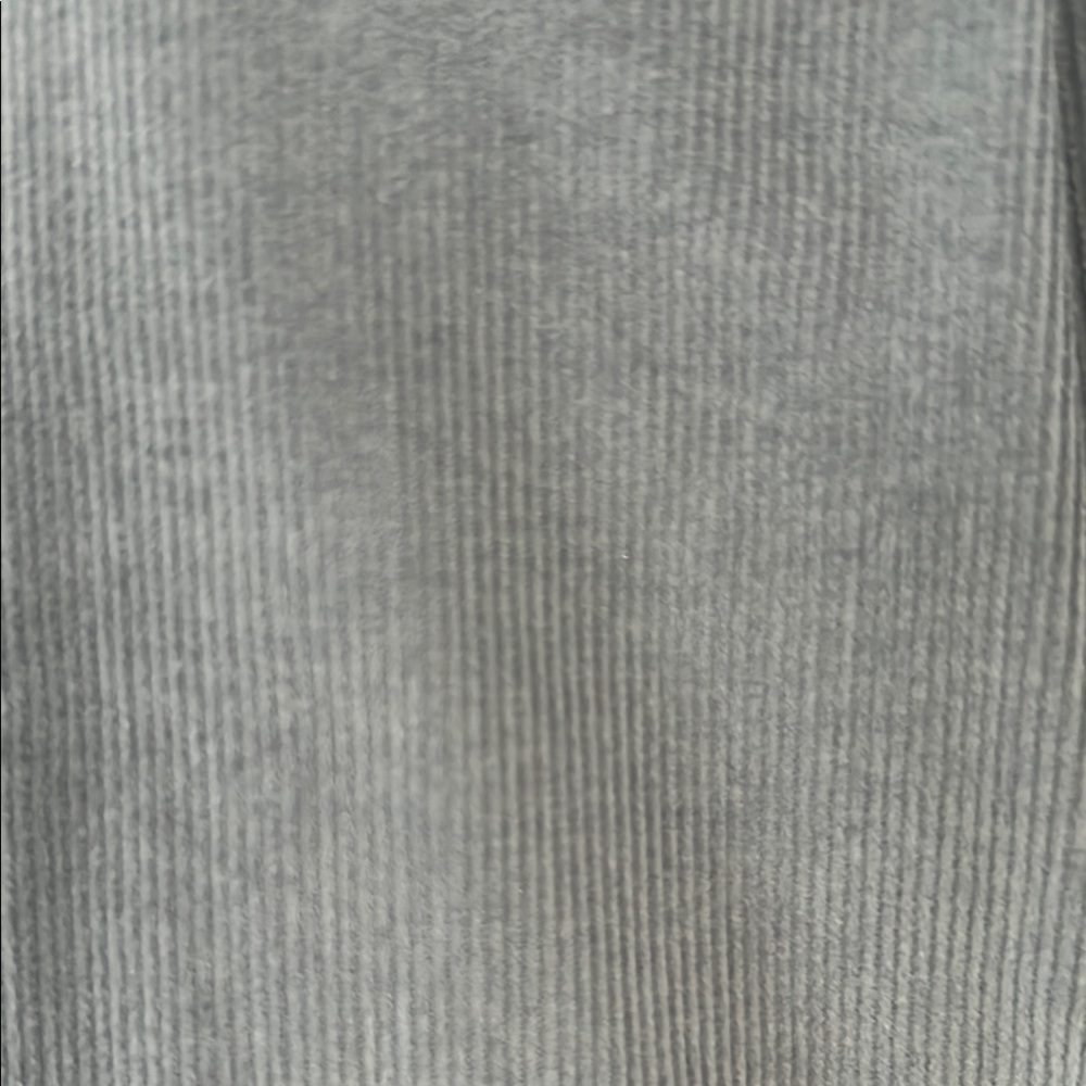 Le’ Za Me Girl’s Gray Corduroy Embellished Dress with Puff Sleeves - Picture 9 of 9